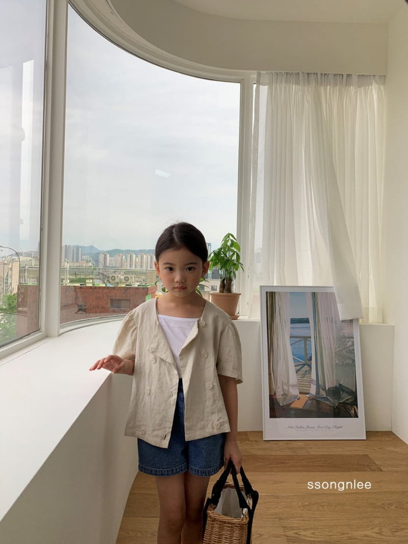 SSONGNLEE - Korean Children Fashion - #Kfashion4kids - Linen Double Jacket - 6