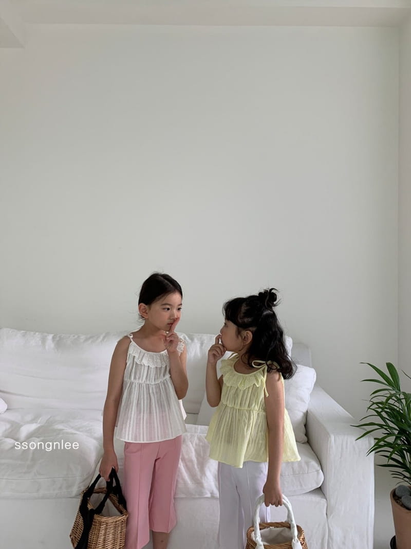 SSONGNLEE - Korean Children Fashion - #Kfashion4kids - Lace Sleeveless Blouse - 3