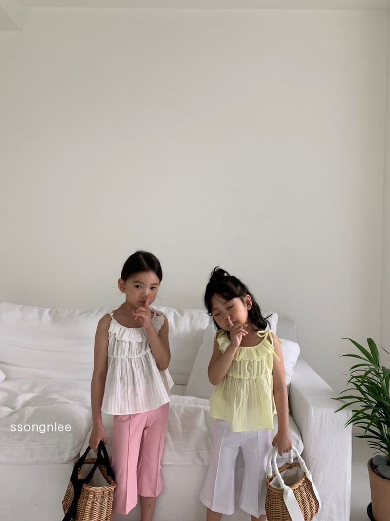 SSONGNLEE - Korean Children Fashion - #Kfashion4kids - Lace Sleeveless Blouse - 4