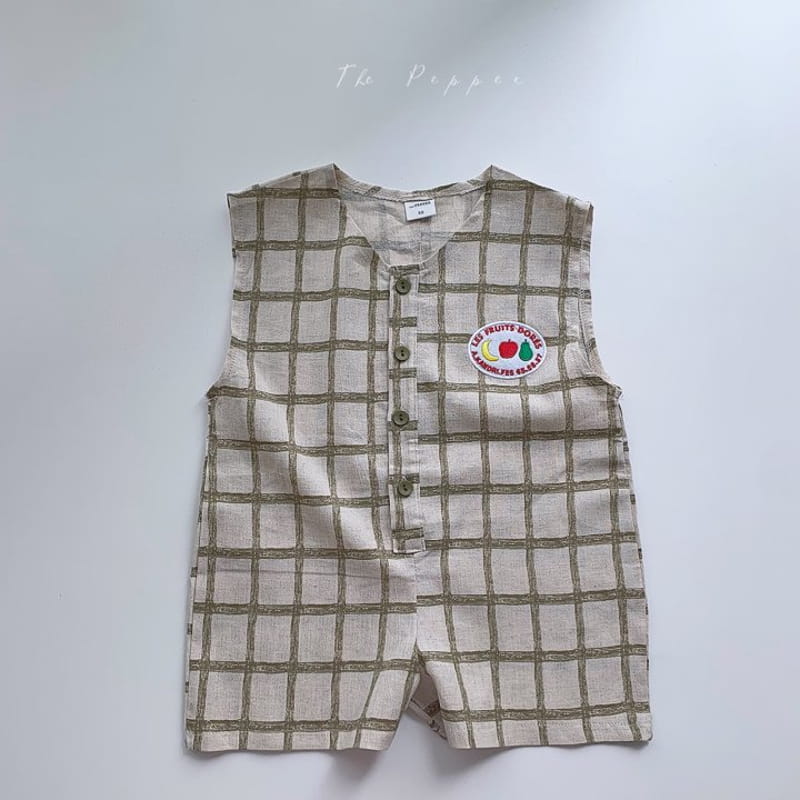 THE PEPPER - Korean Children Fashion - #Kfashion4kids - Check Jumpsuit - 10