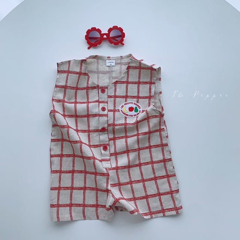 THE PEPPER - Korean Children Fashion - #Kfashion4kids - Check Jumpsuit - 11