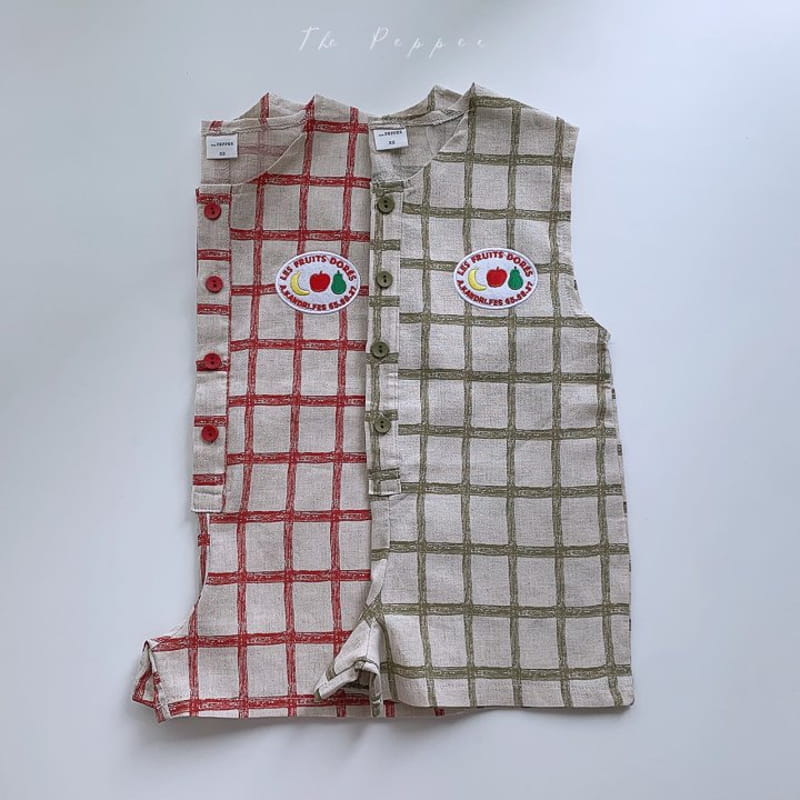 THE PEPPER - Korean Children Fashion - #Kfashion4kids - Check Jumpsuit - 4