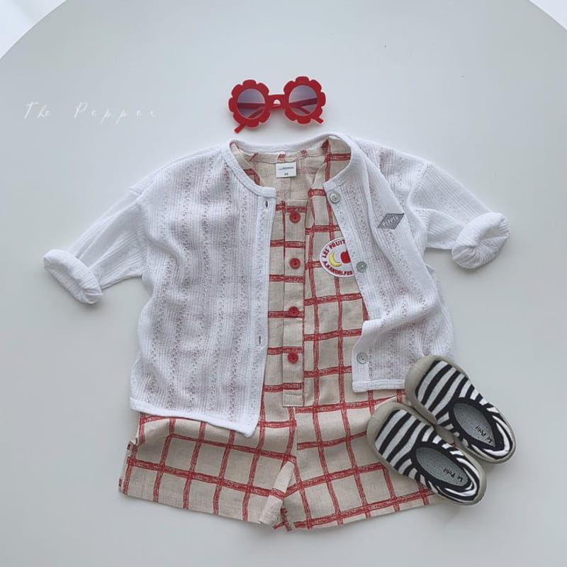 THE PEPPER - Korean Children Fashion - #Kfashion4kids - Check Jumpsuit - 6