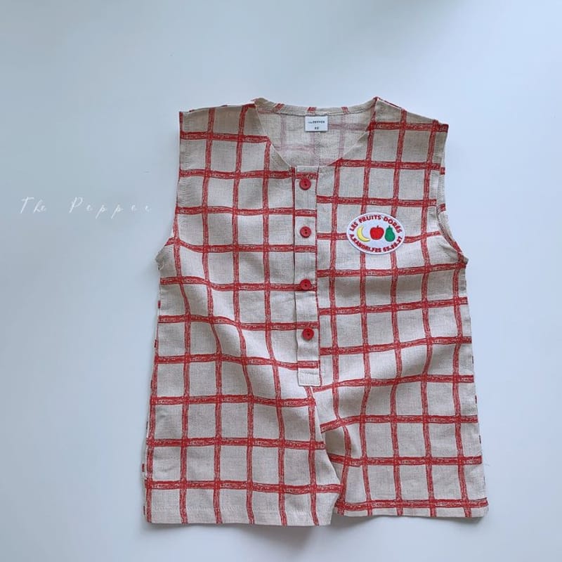 THE PEPPER - Korean Children Fashion - #Kfashion4kids - Check Jumpsuit - 8