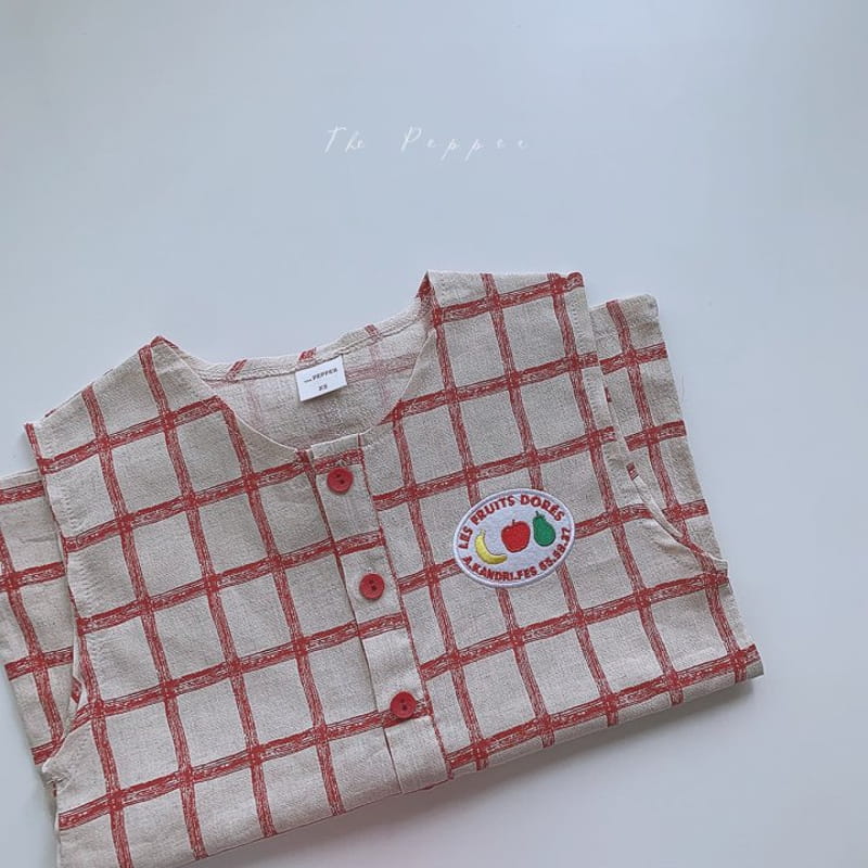 THE PEPPER - Korean Children Fashion - #Kfashion4kids - Check Jumpsuit - 9