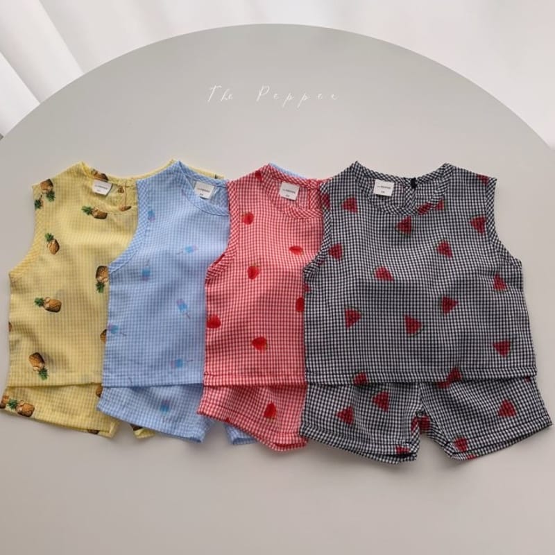 THE PEPPER - Korean Children Fashion - #Kfashion4kids - Fruit Top Bottom Set