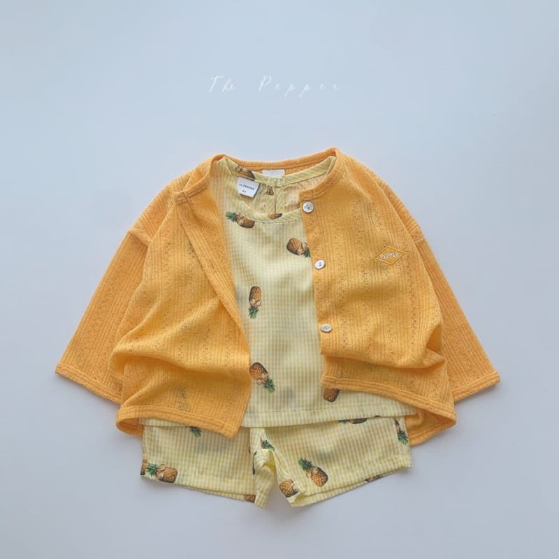 THE PEPPER - Korean Children Fashion - #Kfashion4kids - Fruit Top Bottom Set - 10