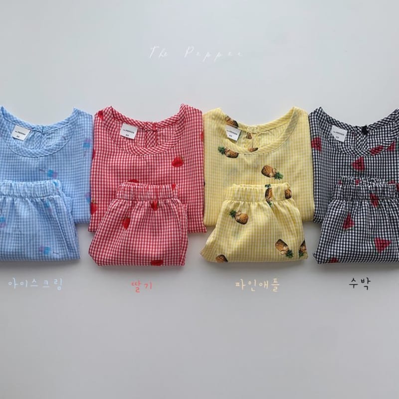 THE PEPPER - Korean Children Fashion - #Kfashion4kids - Fruit Top Bottom Set - 5