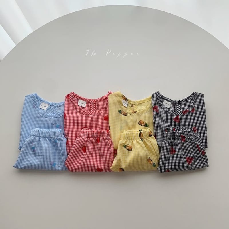THE PEPPER - Korean Children Fashion - #Kfashion4kids - Fruit Top Bottom Set - 7