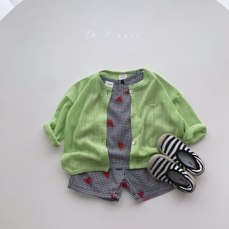 THE PEPPER - Korean Children Fashion - #Kfashion4kids - Fruit Top Bottom Set - 8