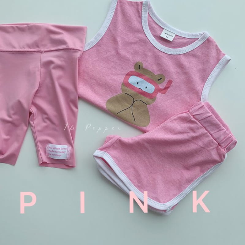 THE PEPPER - Korean Children Fashion - #Kfashion4kids - Bear Top Bottom Set - 12
