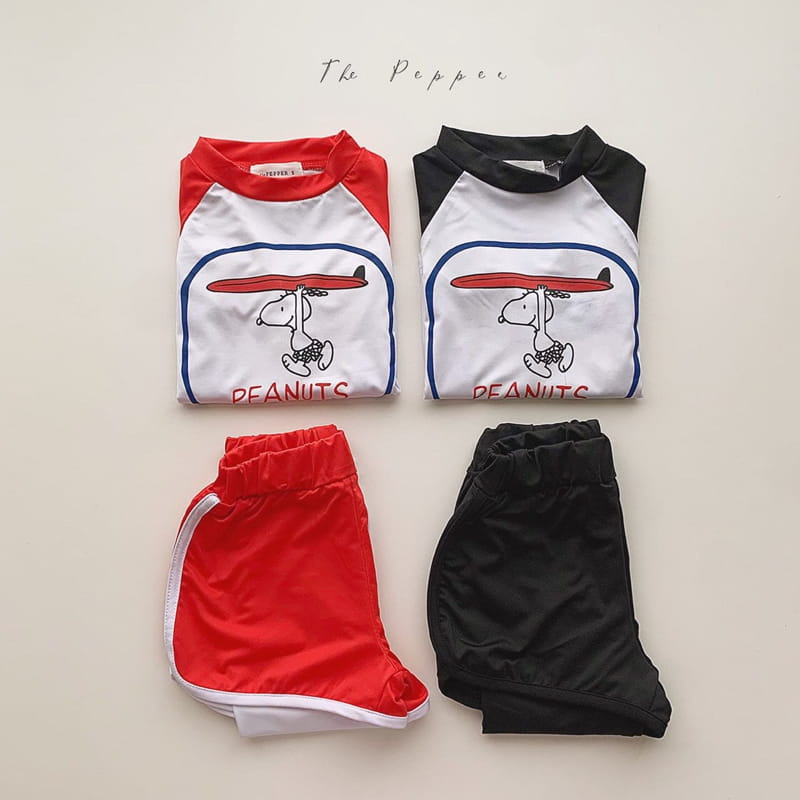 THE PEPPER - Korean Children Fashion - #Kfashion4kids - Rashguard Bottom Swimwear Set