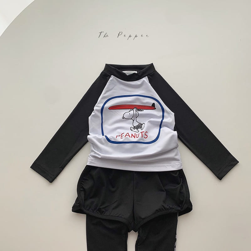 THE PEPPER - Korean Children Fashion - #Kfashion4kids - Rashguard Bottom Swimwear Set - 12