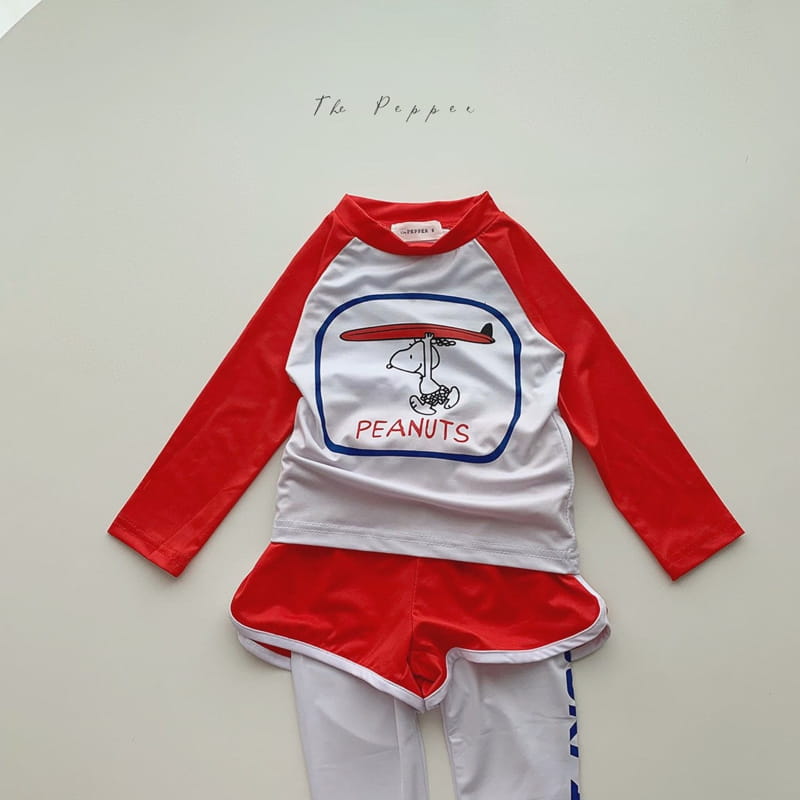 THE PEPPER - Korean Children Fashion - #Kfashion4kids - Rashguard Bottom Swimwear Set - 5