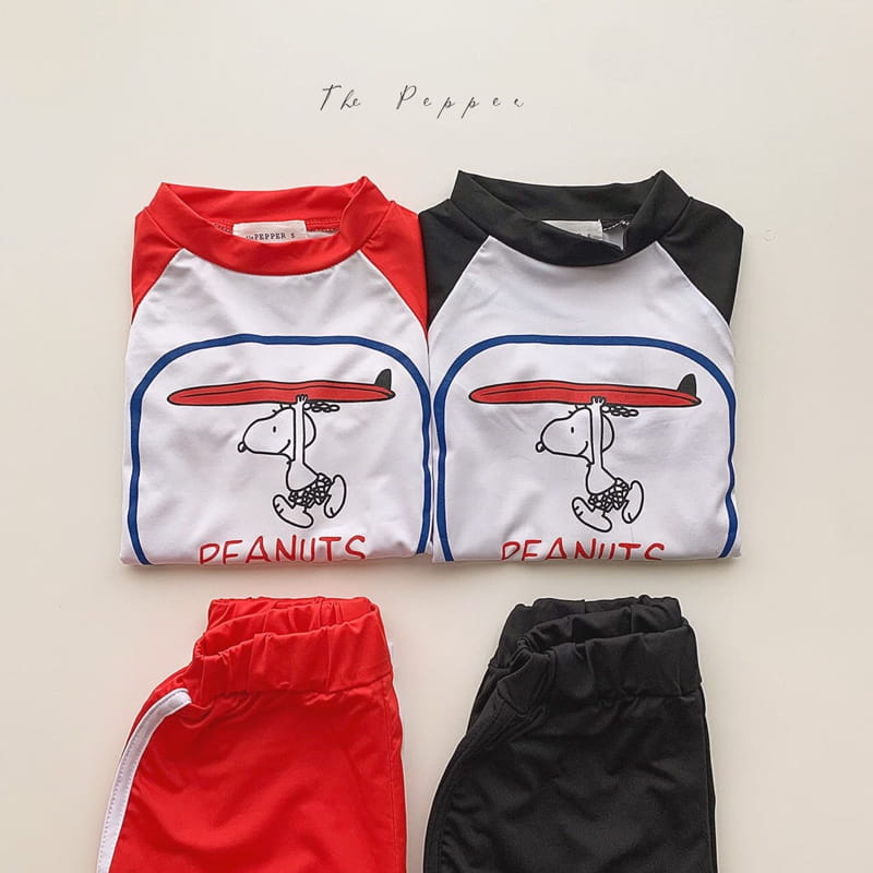 THE PEPPER - Korean Children Fashion - #Kfashion4kids - Rashguard Bottom Swimwear Set - 7