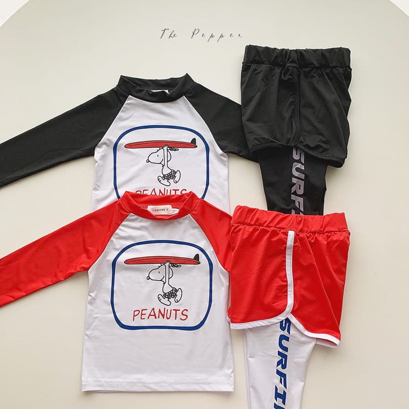 THE PEPPER - Korean Children Fashion - #Kfashion4kids - Rashguard Bottom Swimwear Set - 8