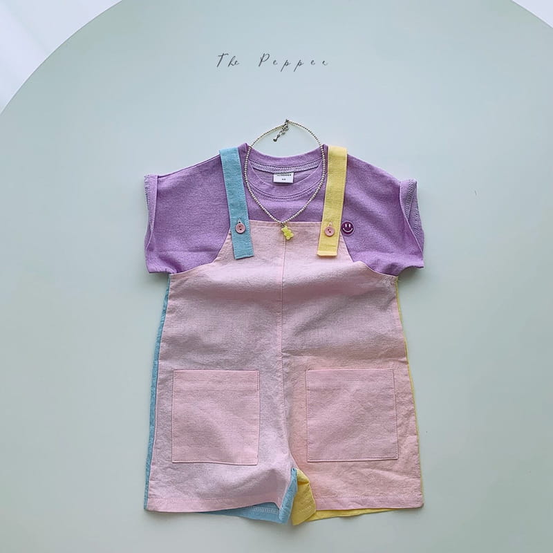 THE PEPPER - Korean Children Fashion - #Kfashion4kids - Color Cotton Candy Dungarees - 3