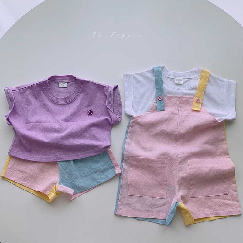 THE PEPPER - Korean Children Fashion - #Kfashion4kids - Color Cotton Candy Dungarees - 5