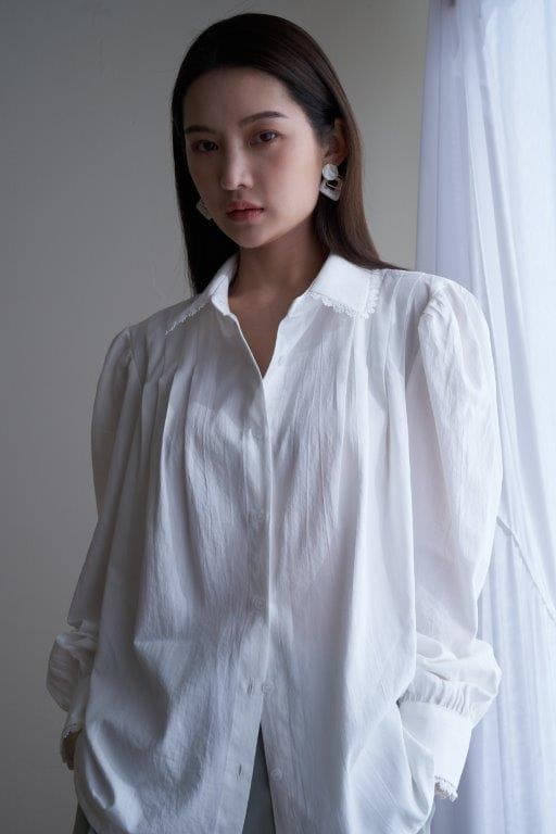 TIZZI - Korean Children Fashion - #Kfashion4kids - Pure Pintuck Blouse - 2