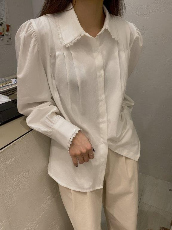 TIZZI - Korean Children Fashion - #Kfashion4kids - Pure Pintuck Blouse - 4