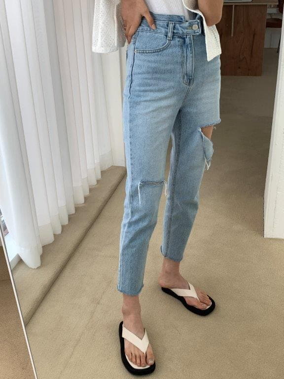 TIZZI - Korean Children Fashion - #Kfashion4kids - Scutting Jeans