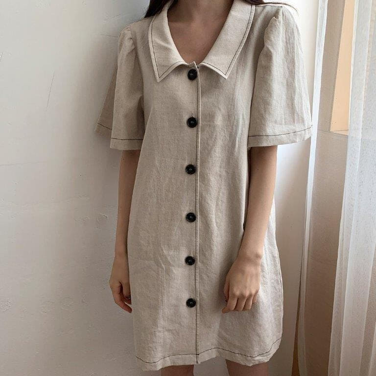 TIZZI - Korean Children Fashion - #Kfashion4kids - Collar One-piece - 3