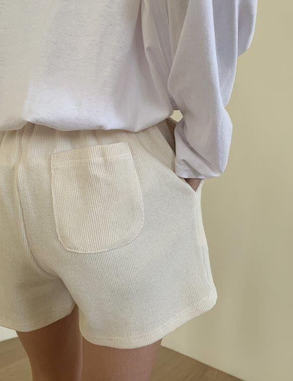 TIZZI - Korean Children Fashion - #Kfashion4kids - Waffle Shorts