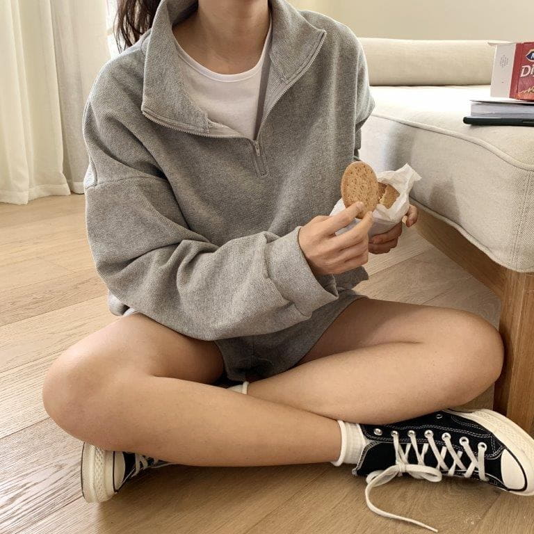 TIZZI - Korean Children Fashion - #Kfashion4kids - Waffle Sweatshirt