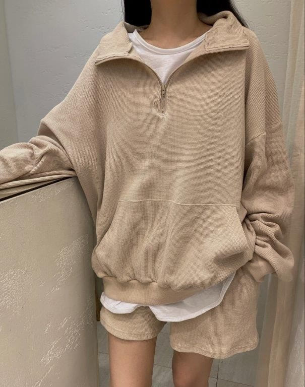 TIZZI - Korean Children Fashion - #Kfashion4kids - Waffle Sweatshirt - 3