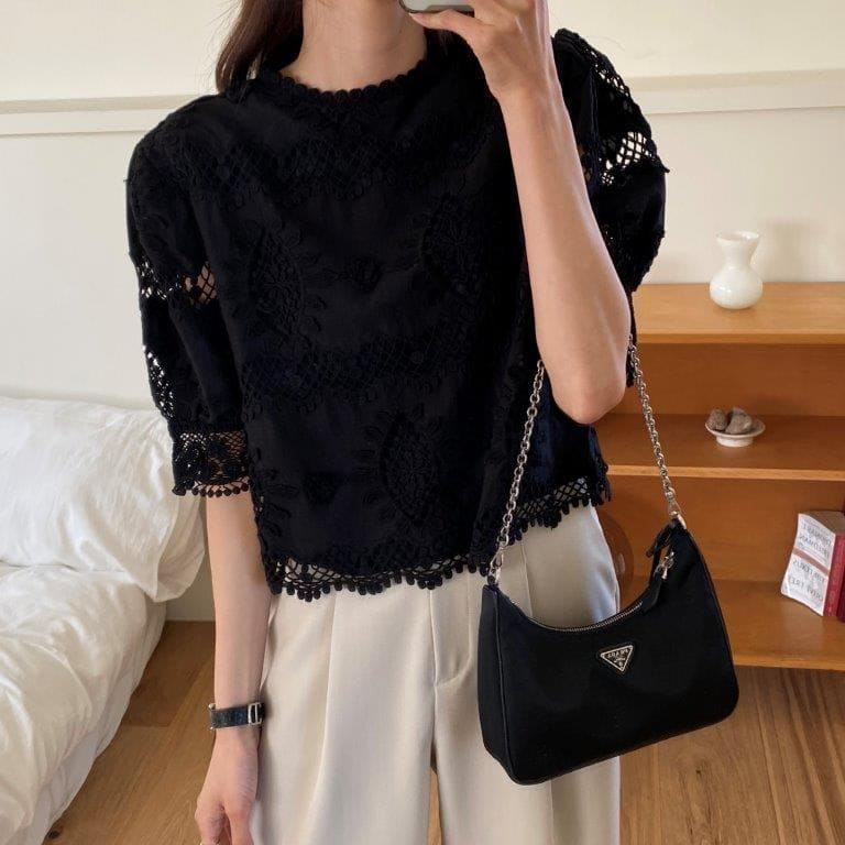 TIZZI - Korean Children Fashion - #Kfashion4kids - Sun Short Sleeves Blouse - 2