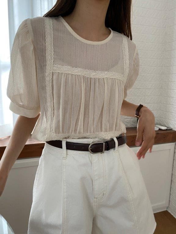 TIZZI - Korean Children Fashion - #Kfashion4kids - Bishop Blouse