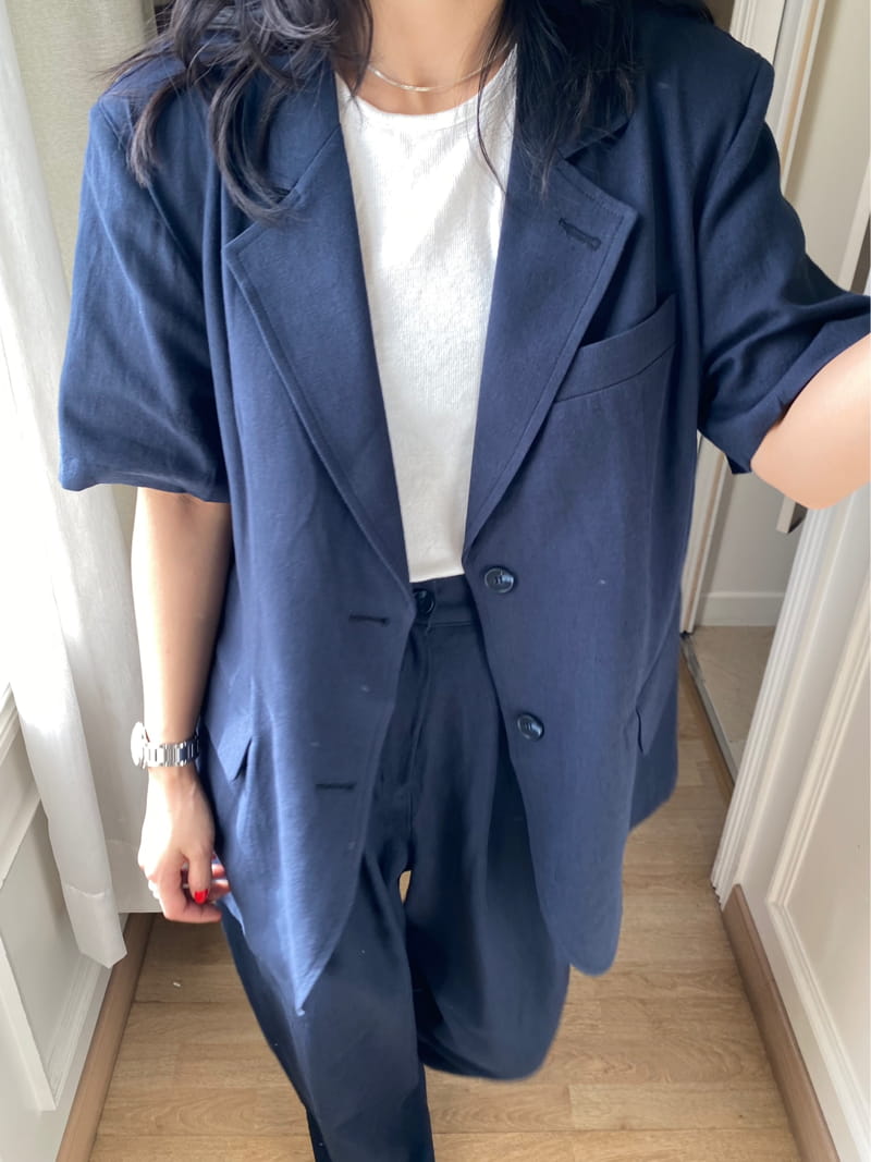 TWENTY FOUR SEVEN - Korean Children Fashion - #Kfashion4kids - Cold Linen Jacket - 3