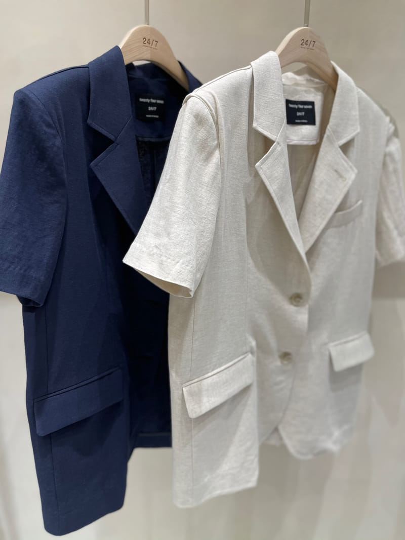 TWENTY FOUR SEVEN - Korean Children Fashion - #Kfashion4kids - Cold Linen Jacket - 5