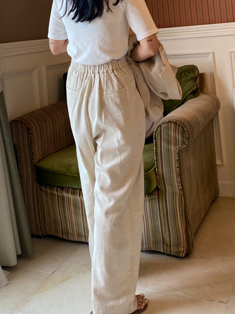 TWENTY FOUR SEVEN - Korean Children Fashion - #Kfashion4kids - Cold Linen Top Bottom Set - 4