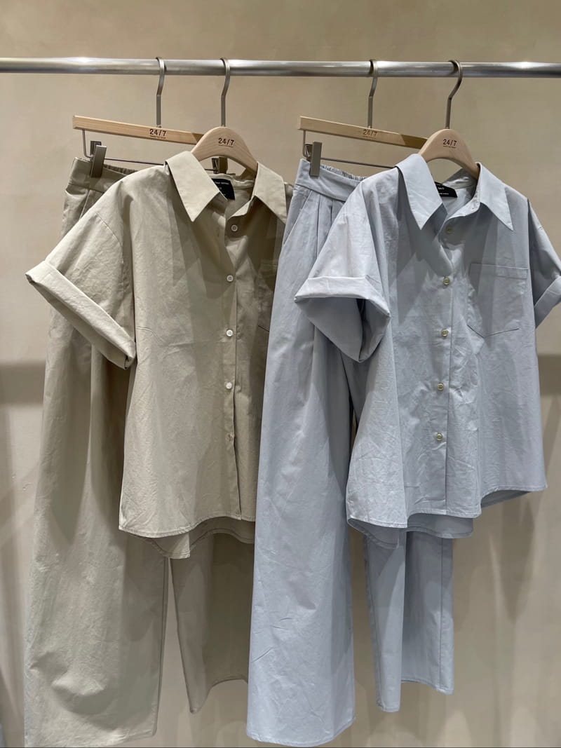 TWENTY FOUR SEVEN - Korean Children Fashion - #Kfashion4kids - Match Top Bottom Set - 4