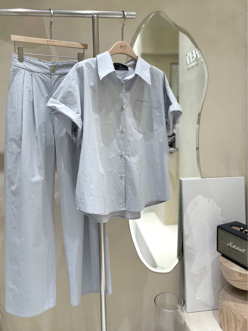TWENTY FOUR SEVEN - Korean Children Fashion - #Kfashion4kids - Match Top Bottom Set - 5