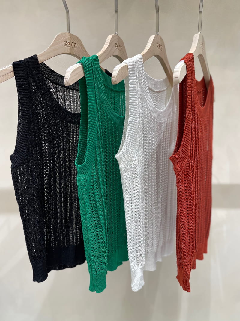 TWENTY FOUR SEVEN - Korean Children Fashion - #Kfashion4kids - Summer Hole Knit 