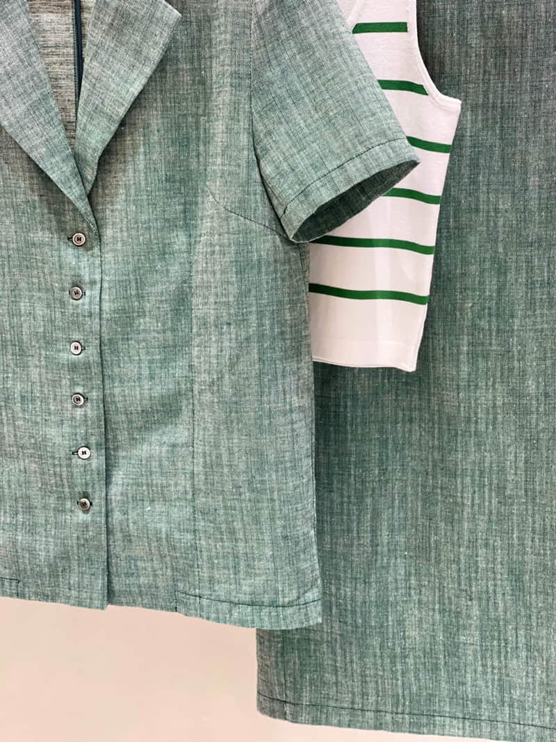 TWENTY FOUR SEVEN - Korean Children Fashion - #Kfashion4kids - Slub Linen Top Bottom Set