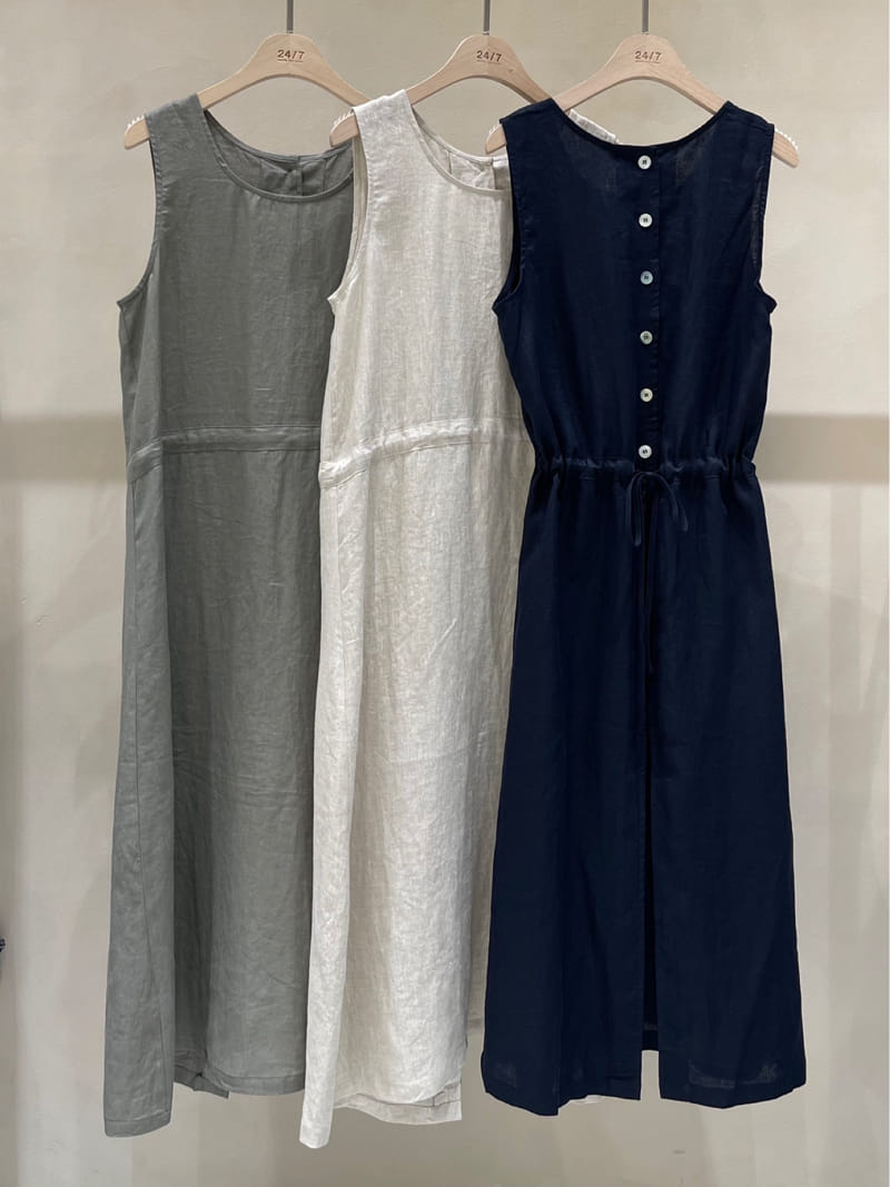 TWENTY FOUR SEVEN - Korean Children Fashion - #Kfashion4kids - Linen 2way One-piece  - 3