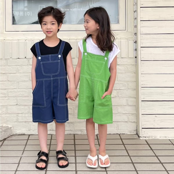 URBAN RABBIT - Korean Children Fashion - #Kfashion4kids - Pocket Overall