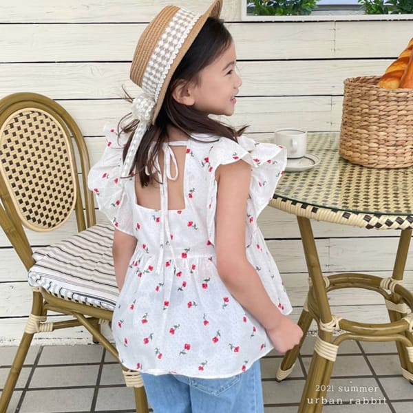 URBAN RABBIT - Korean Children Fashion - #Kfashion4kids - Cherry Blouse