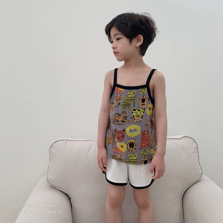 URBAN RABBIT - Korean Children Fashion - #Kfashion4kids - Lion Sleeveless Tee