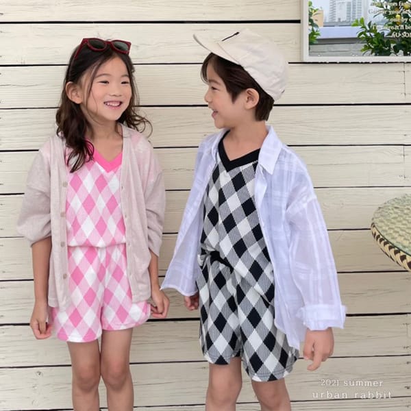 URBAN RABBIT - Korean Children Fashion - #Kfashion4kids - Wafel Top Bottom Set