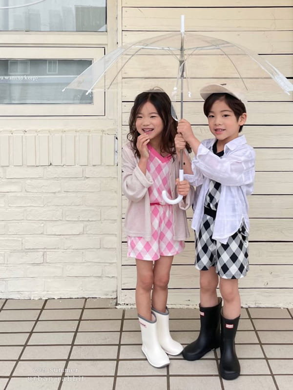 URBAN RABBIT - Korean Children Fashion - #Kfashion4kids - Wafel Top Bottom Set - 2