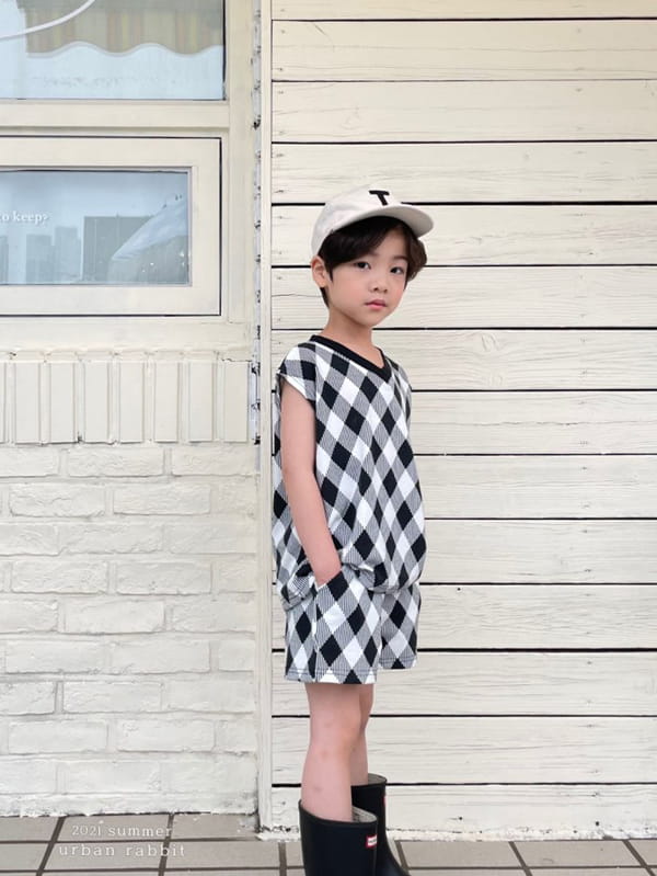 URBAN RABBIT - Korean Children Fashion - #Kfashion4kids - Wafel Top Bottom Set - 6