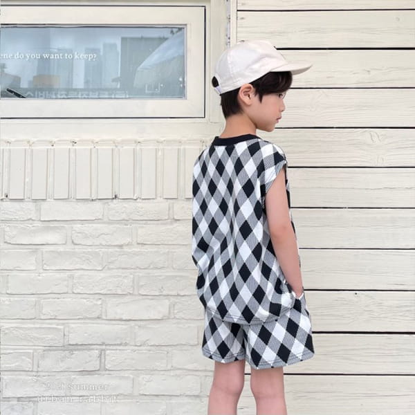 URBAN RABBIT - Korean Children Fashion - #Kfashion4kids - Wafel Top Bottom Set - 7