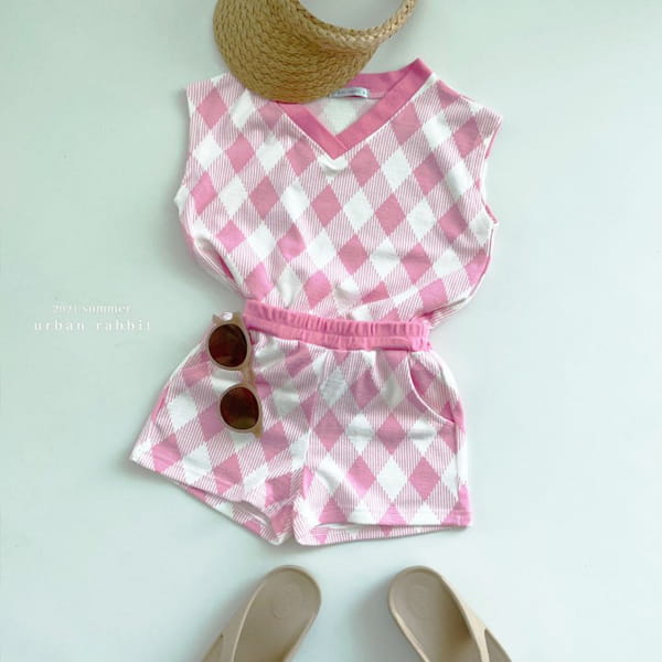 URBAN RABBIT - Korean Children Fashion - #Kfashion4kids - Wafel Top Bottom Set - 9