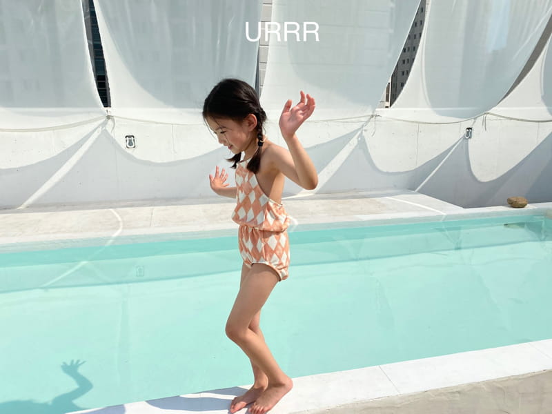 URRR - Korean Children Fashion - #Kfashion4kids - Peach Swimwear