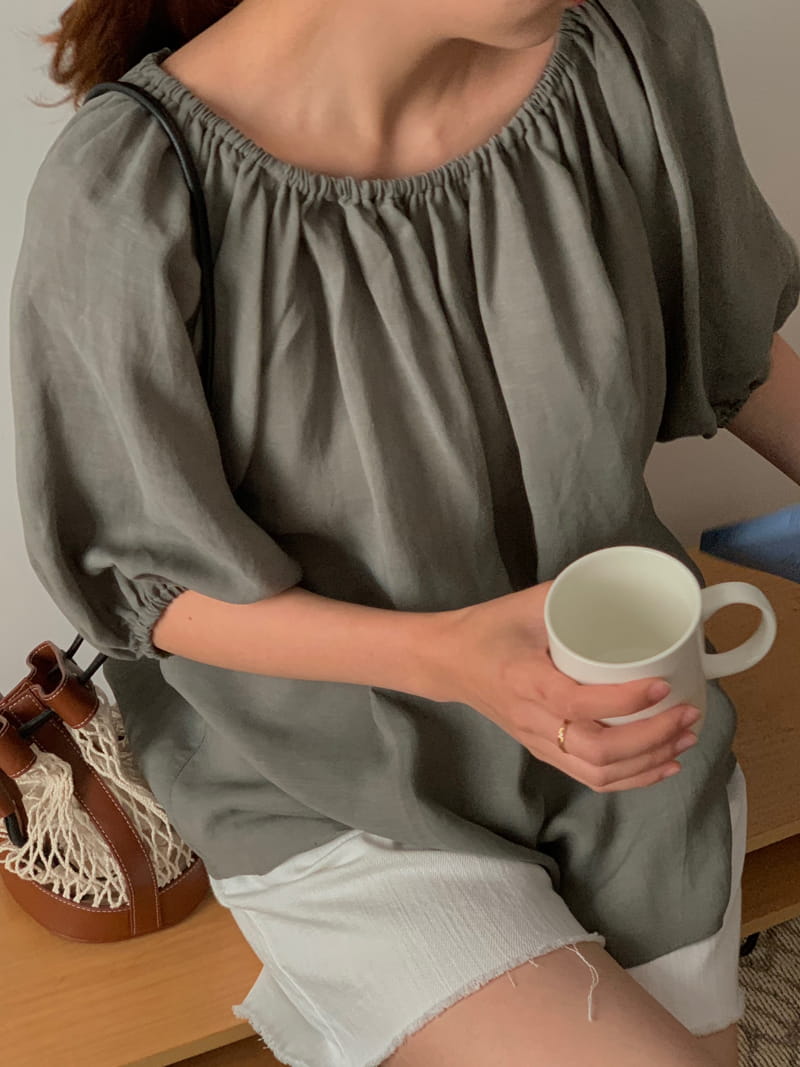 VINEYARD - Korean Children Fashion - #Kfashion4kids - Shirring Band Blouse - 2