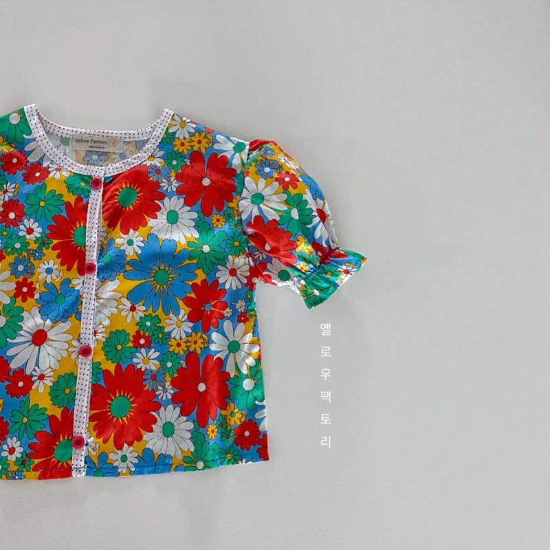 YELLOW FACTORY - Korean Children Fashion - #Kfashion4kids - Flowet Top Bottom Set - 7